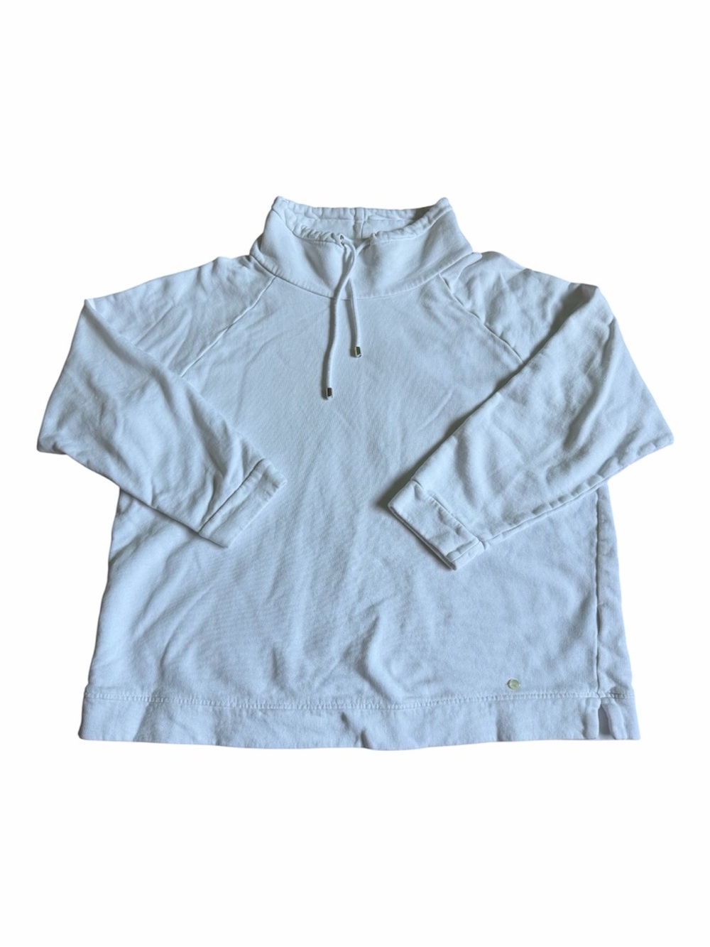 Brax Women's Billy White Funnel Neck Pullover Sweatshirt XL
